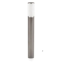 Stijlvolle zuillamp Elvio met bewegingssensor