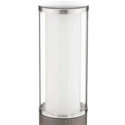 Stijlvolle zuillamp Elvio met bewegingssensor