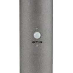 Stijlvolle zuillamp Elvio met bewegingssensor