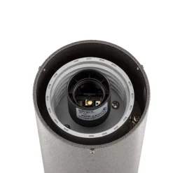 Stijlvolle zuillamp Elvio met bewegingssensor