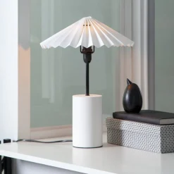 Stila tafellamp, wit, papier/hout, ster en kap
