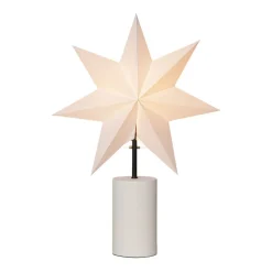 Stila tafellamp, wit, papier/hout, ster en kap