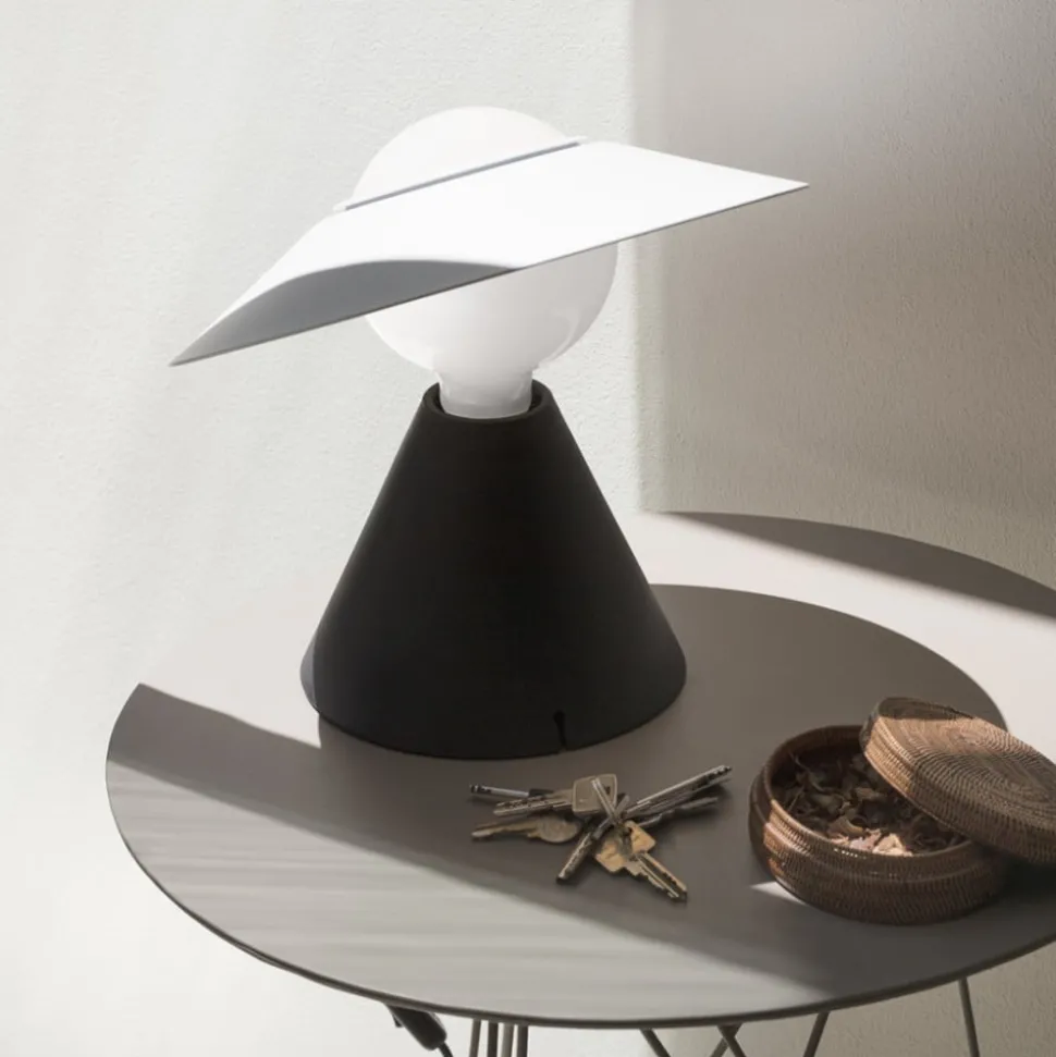 Stilnovo Fante LED tafellamp, 2.700 K, zwart