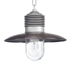 Stoere buiten hanglamp Klaus aluminium/koper