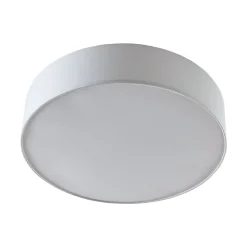 Stoffen plafondlamp Gordana in wit, 57 cm
