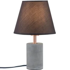 Strakke textiele tafellamp Tem