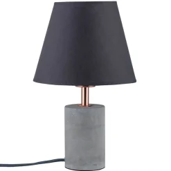 Strakke textiele tafellamp Tem