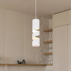 Stream hanglamp, wit, Ø 8 cm, metaal, GU10