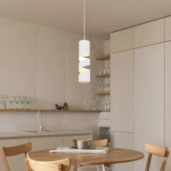 Stream hanglamp, wit, Ø 8 cm, metaal, GU10