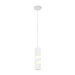 Stream hanglamp, wit, Ø 8 cm, metaal, GU10