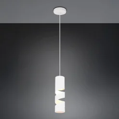 Stream hanglamp, wit, Ø 8 cm, metaal, GU10