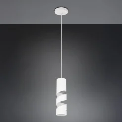 Stream hanglamp, wit, Ø 8 cm, metaal, GU10