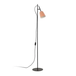 Studio vloerlamp, roze/zwart, staal, hoogte 132,5 cm