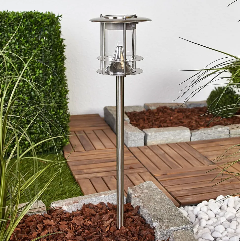 Sumaya - Roestvrijstalen LED lamp op zonne-energie