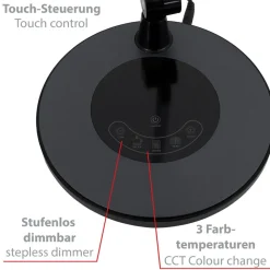 Swan LED tafellamp, CCT, dimbaar