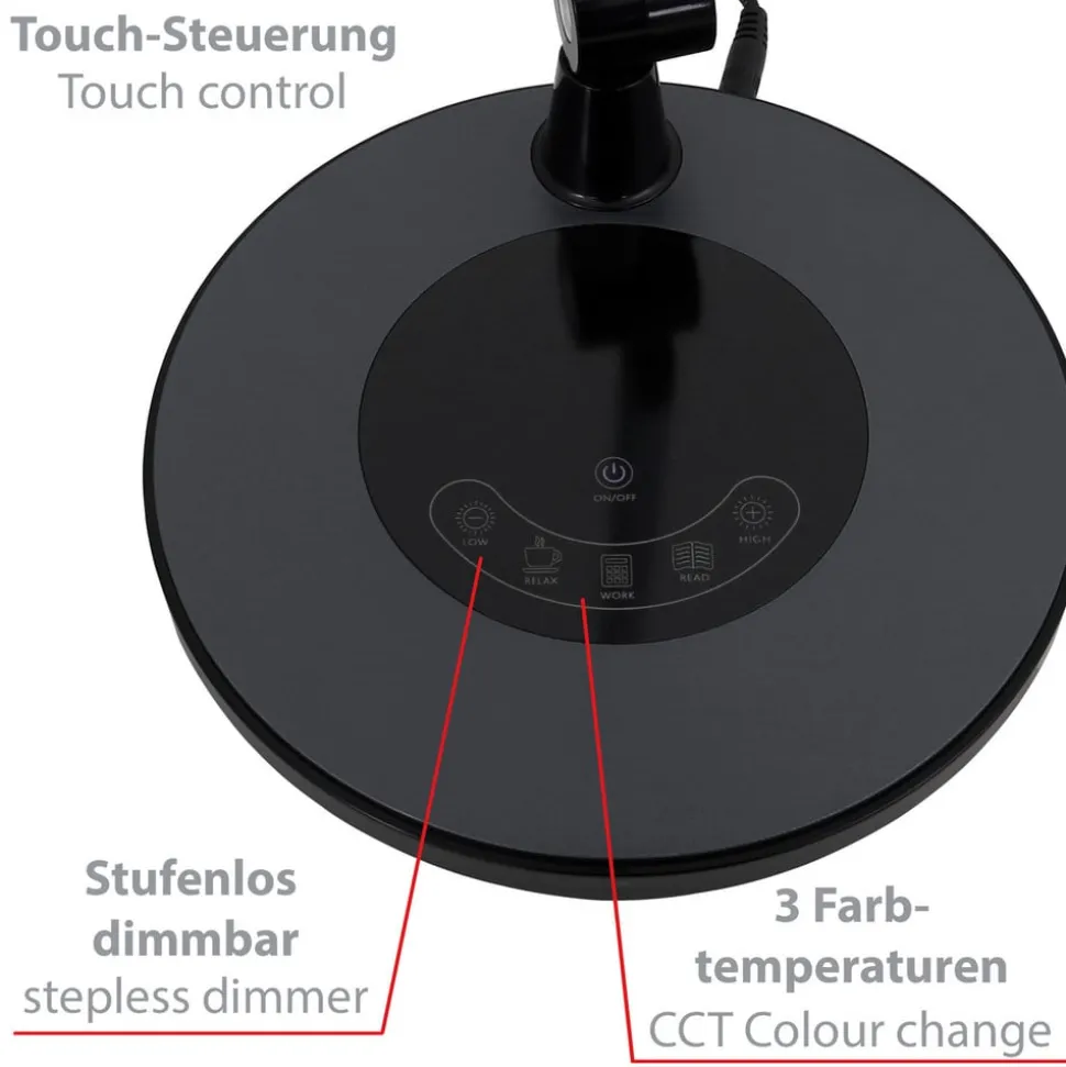 Swan LED tafellamp, CCT, dimbaar
