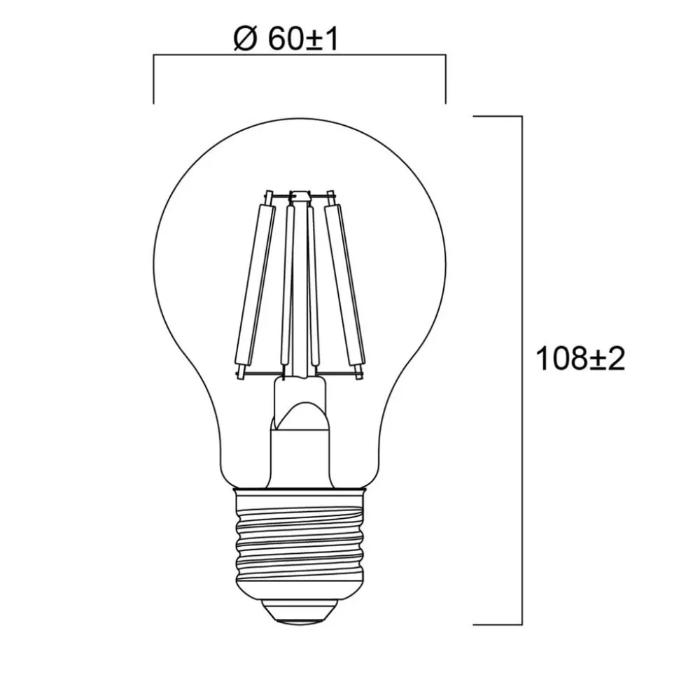 Sylvania E27 filament LED lamp 2,3W 2.700K 485 lm