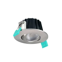 Sylvania inbouwlamp Obico 68, chroom, IP65, CCT, dimbaar