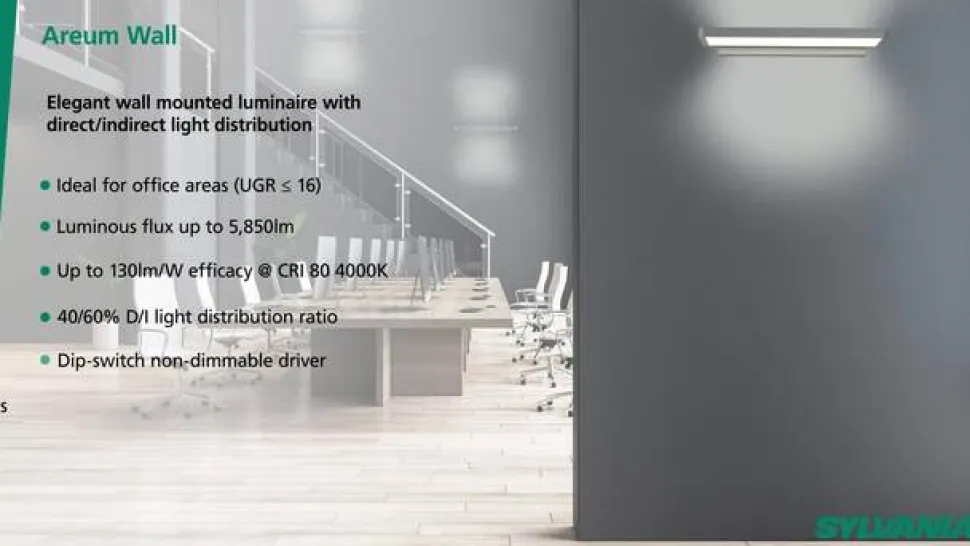 Sylvania LED hanglamp Areum, 120 x 30 cm, 840, DALI