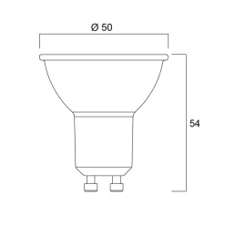 Sylvania LED reflector GU10 2,2W 3.000K 350 lm dim