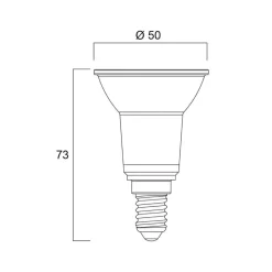 Sylvania LED reflectorlamp E14 4,5W PAR16 3.000K 36° 345lm
