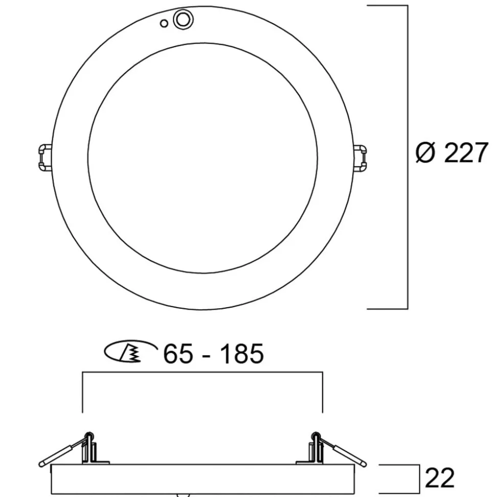Sylvania Start 5in1 LED downlight inbouw/ plafondspot PIR