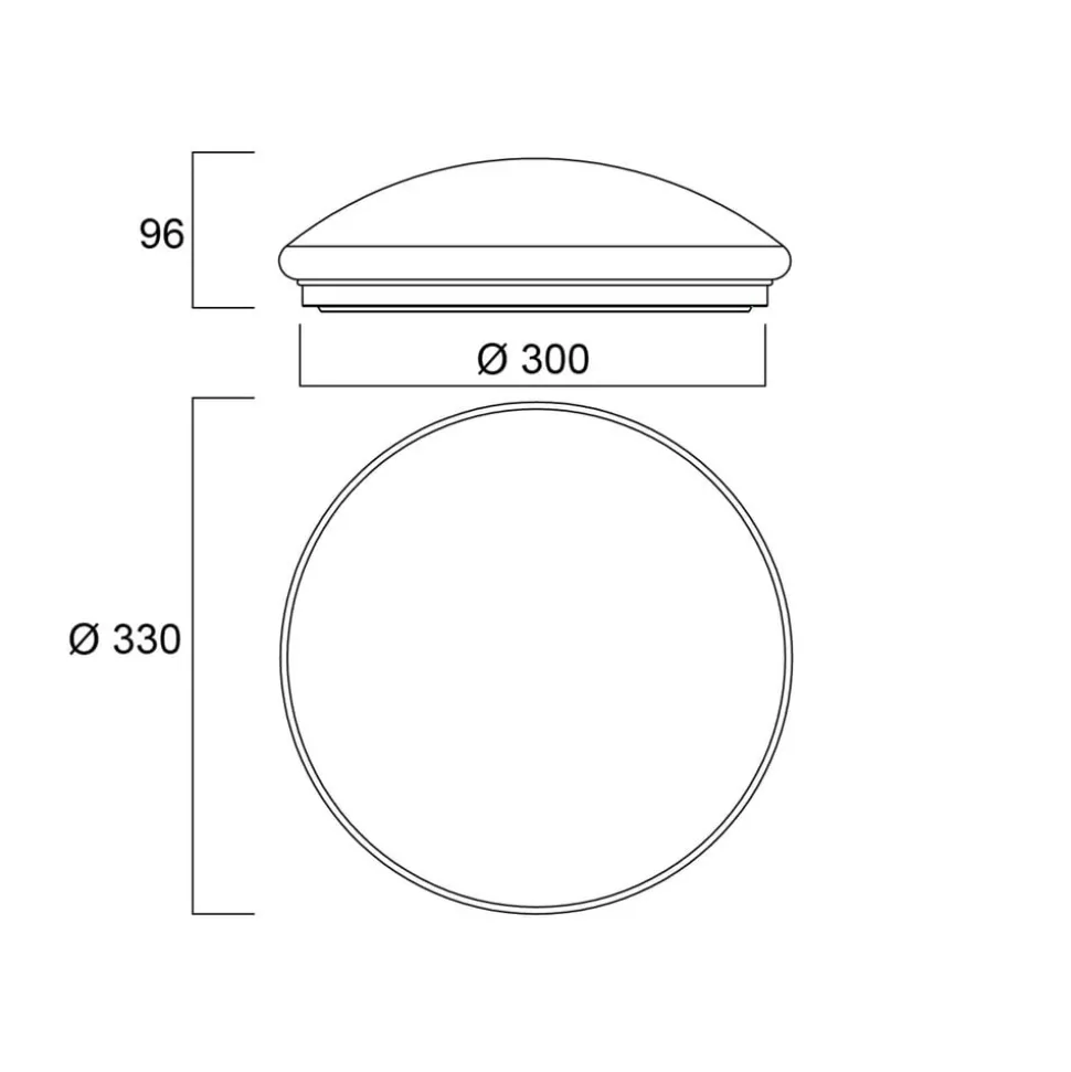 Sylvania Start Surface LED plafondlamp, Ø 33 cm
