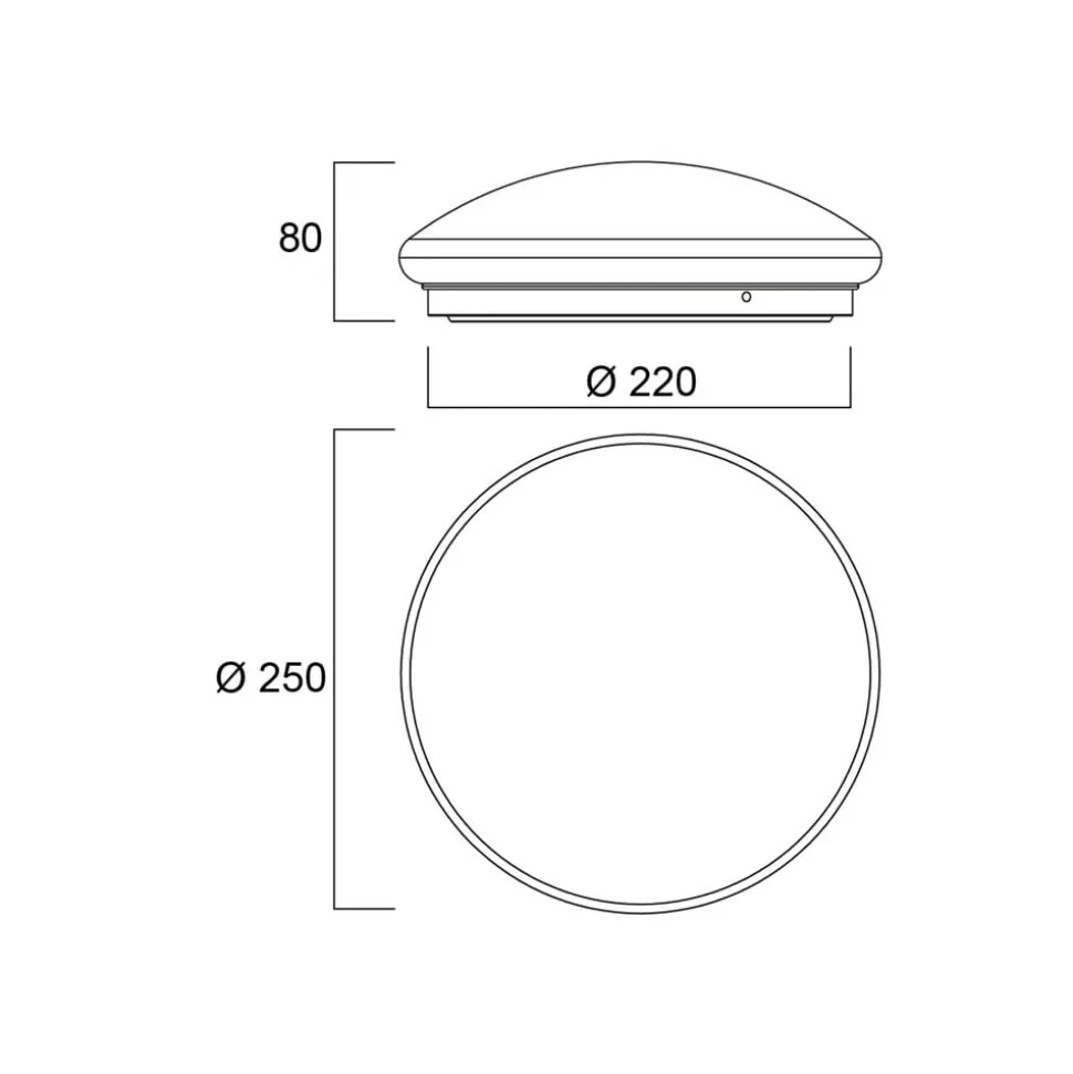 Sylvania Start Surface LED plafondlamp, Ø 25 cm