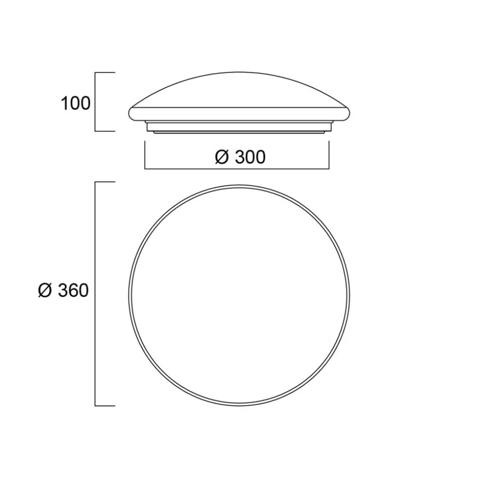 Sylvania Start Surface LED plafondlamp dimmer Ø 36cm