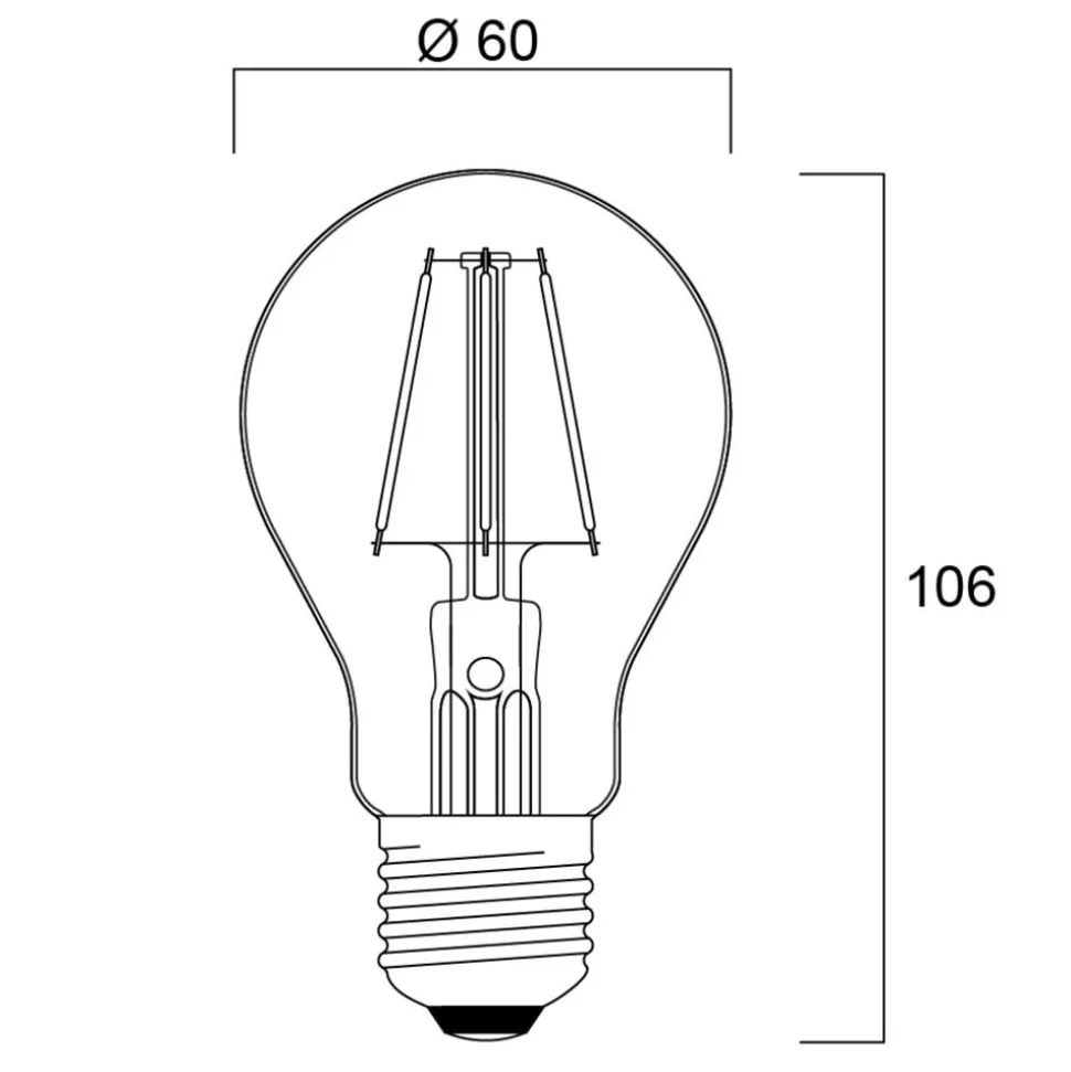 Sylvania ToLEDo Retro LED lamp E27 4.1W oranje