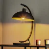 Tafellamp 1036, 1-lamp, zwart-goud