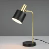 Tafellamp Adam, 1-lamp, zwart/goud