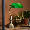 Tafellamp Bankers, hoogte 25 cm groen