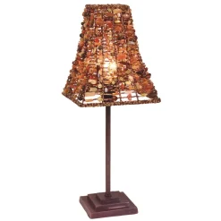 Tafellamp Bella met vierkante kap/voet