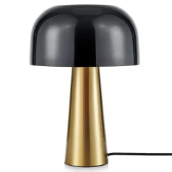 Tafellamp Blanca, brons/zwart