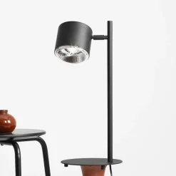 Tafellamp Bot, zwart beweegbare lampenkop