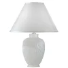 Tafellamp Chiara van keramiek, in wit, Ø 40 cm