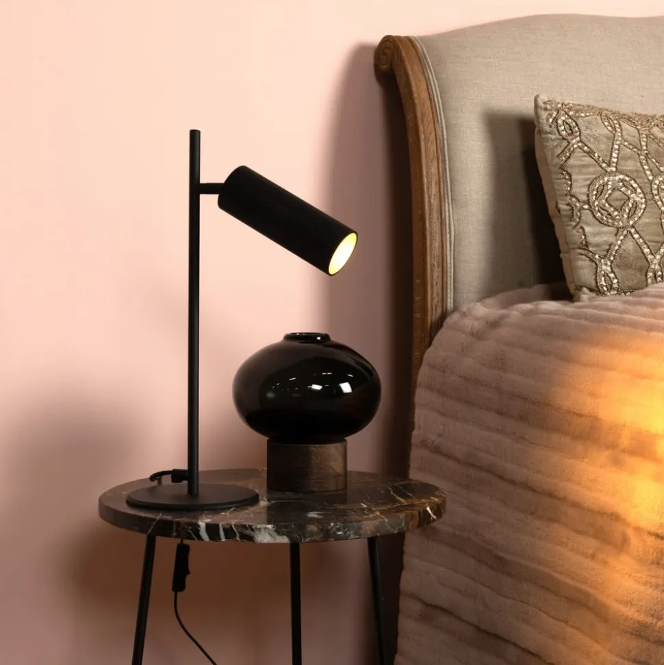 Tafellamp Clubs, kop draai- en zwenkbaar, zwart