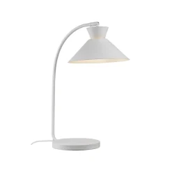 Tafellamp Dial van metaal, wit