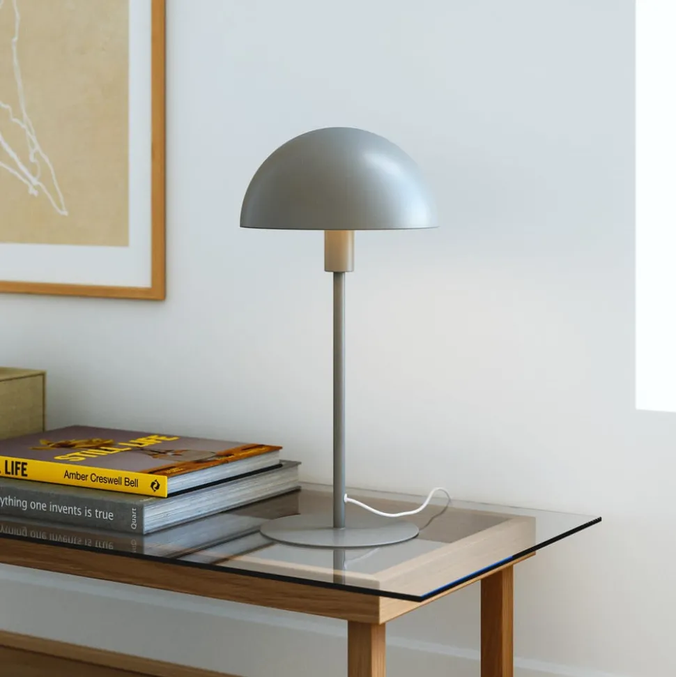 Tafellamp Ellen 20, beige, metaal, E14 fitting