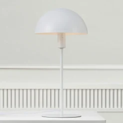 Tafellamp Ellen 20, wit, metaal, fitting E14