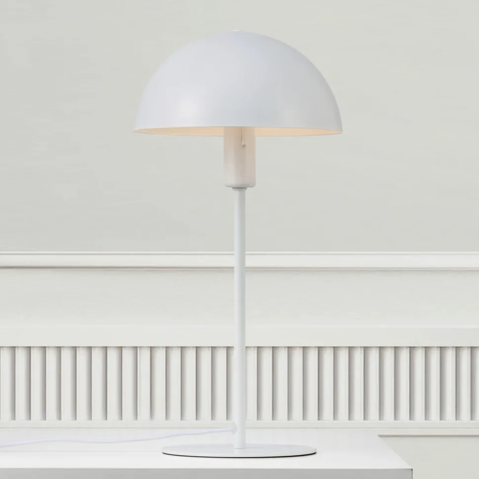 Tafellamp Ellen 20, wit, metaal, fitting E14