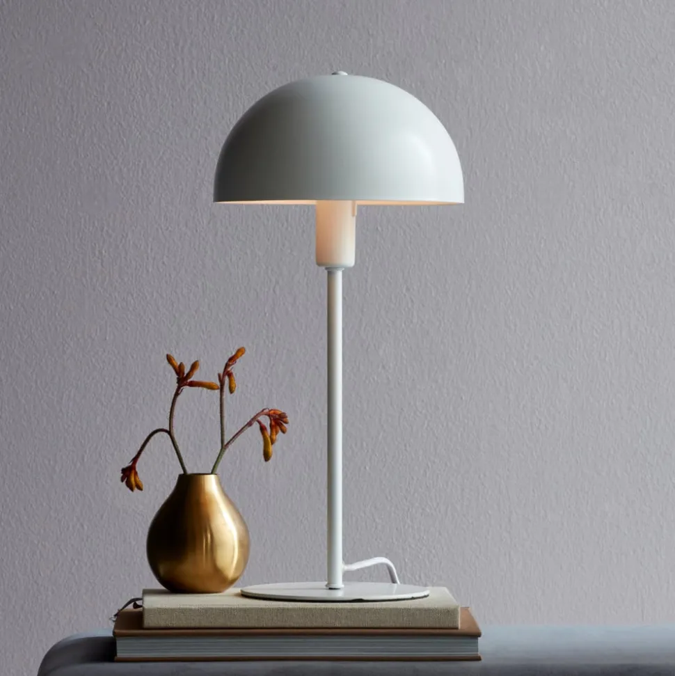 Tafellamp Ellen 20, wit, metaal, fitting E14