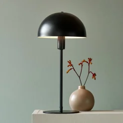 Tafellamp Ellen 20, zwart, metaal, E14 fitting