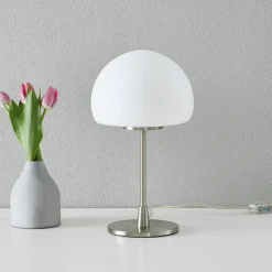 Tafellamp Gaia Big met touchfunctie, wit