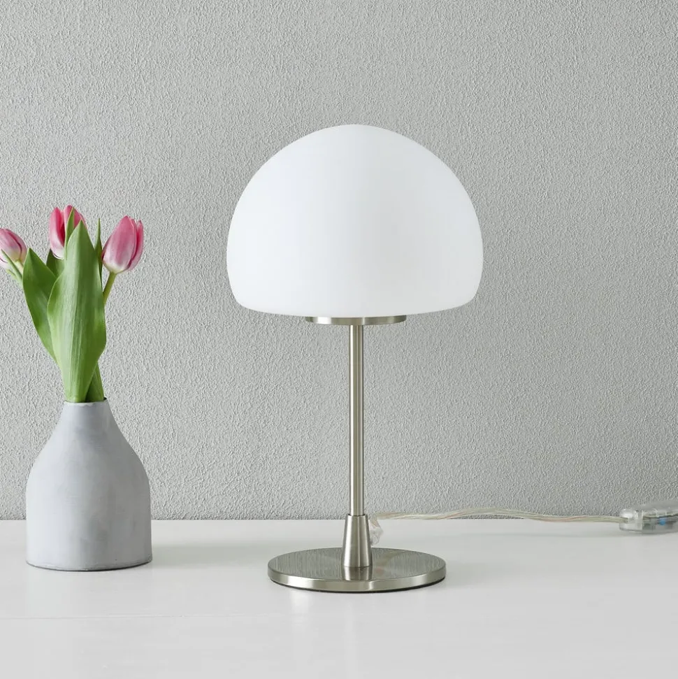 Tafellamp Gaia Big met touchfunctie, wit