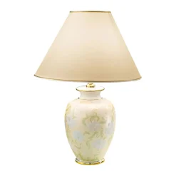 Tafellamp Giardino Perla, handbeschilderd, Ø 40 cm