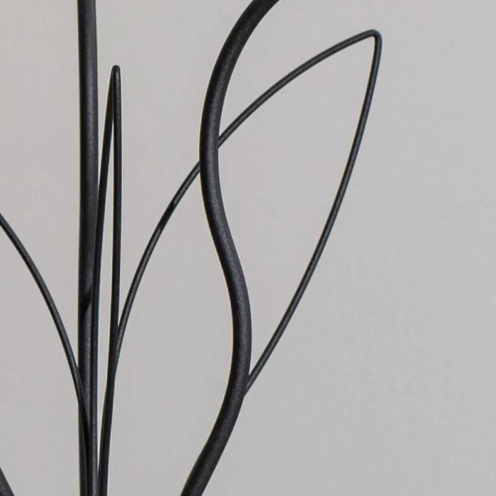 Tafellamp Gloriosa, zwart, glas, 3-lamps