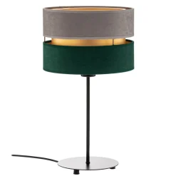 Tafellamp Golden Duo grijs/groen/goud hoogte 50cm
