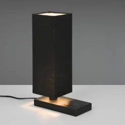 Tafellamp Haley met laadstation, zwart